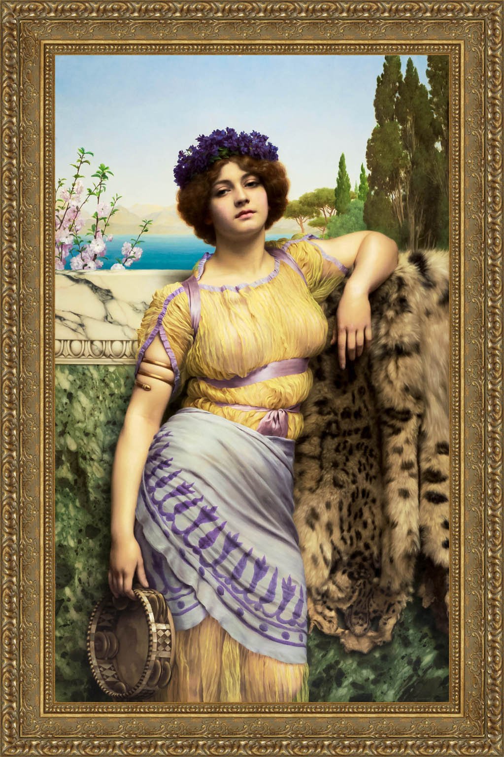 Ionian Dancing Girl by John William Godward — Framed Giclee Canvas Print | Canvas Classics