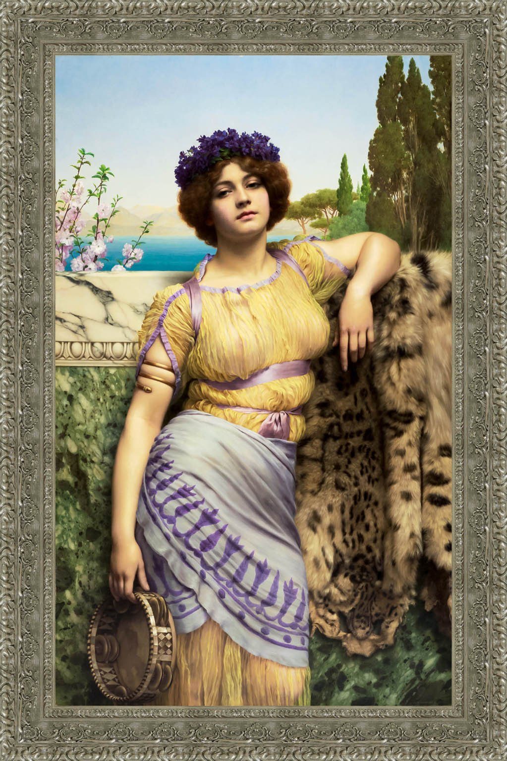 Ionian Dancing Girl by John William Godward — Framed Giclee Canvas Print | Canvas Classics