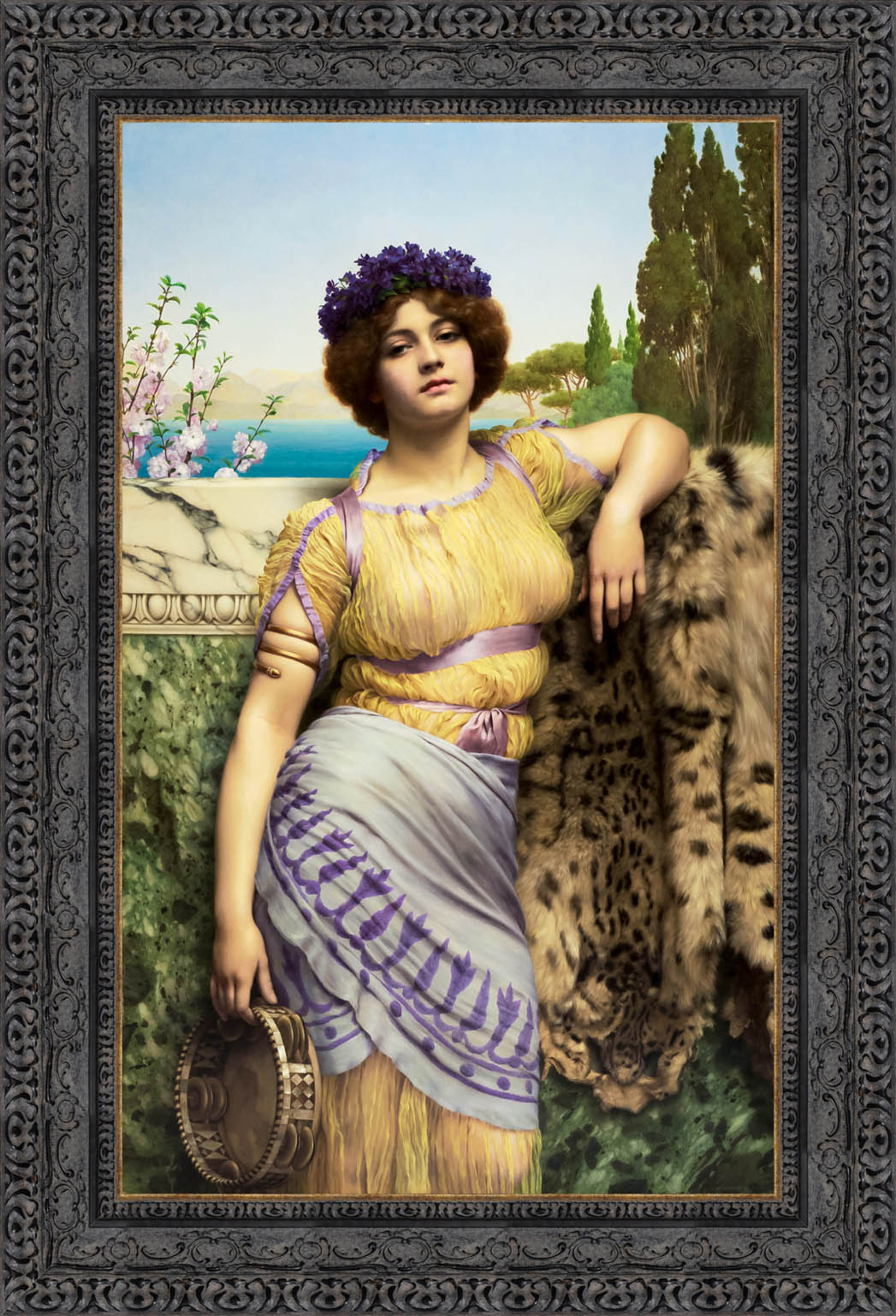 Ionian Dancing Girl by John William Godward — Framed Giclee Canvas Print | Canvas Classics