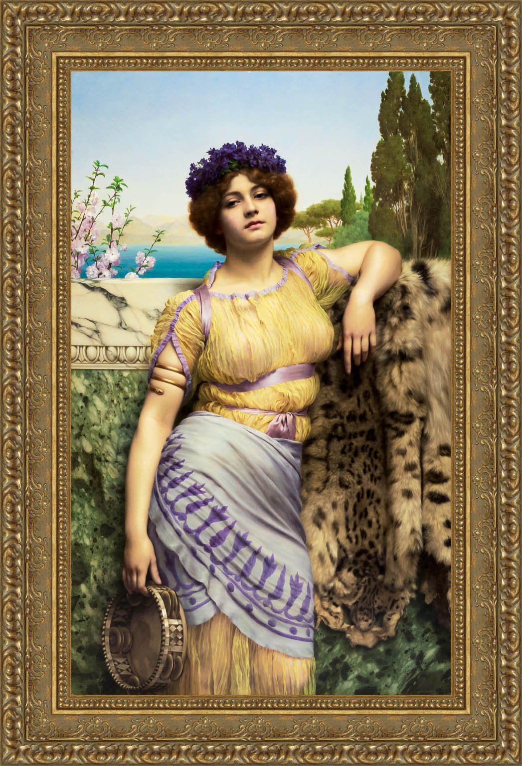 Ionian Dancing Girl by John William Godward — Framed Giclee Canvas Print | Canvas Classics
