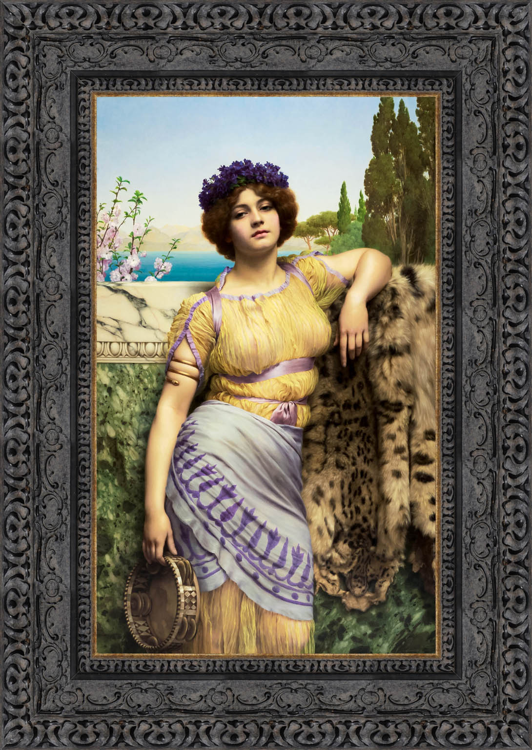 Ionian Dancing Girl by John William Godward — Framed Giclee Canvas Print | Canvas Classics