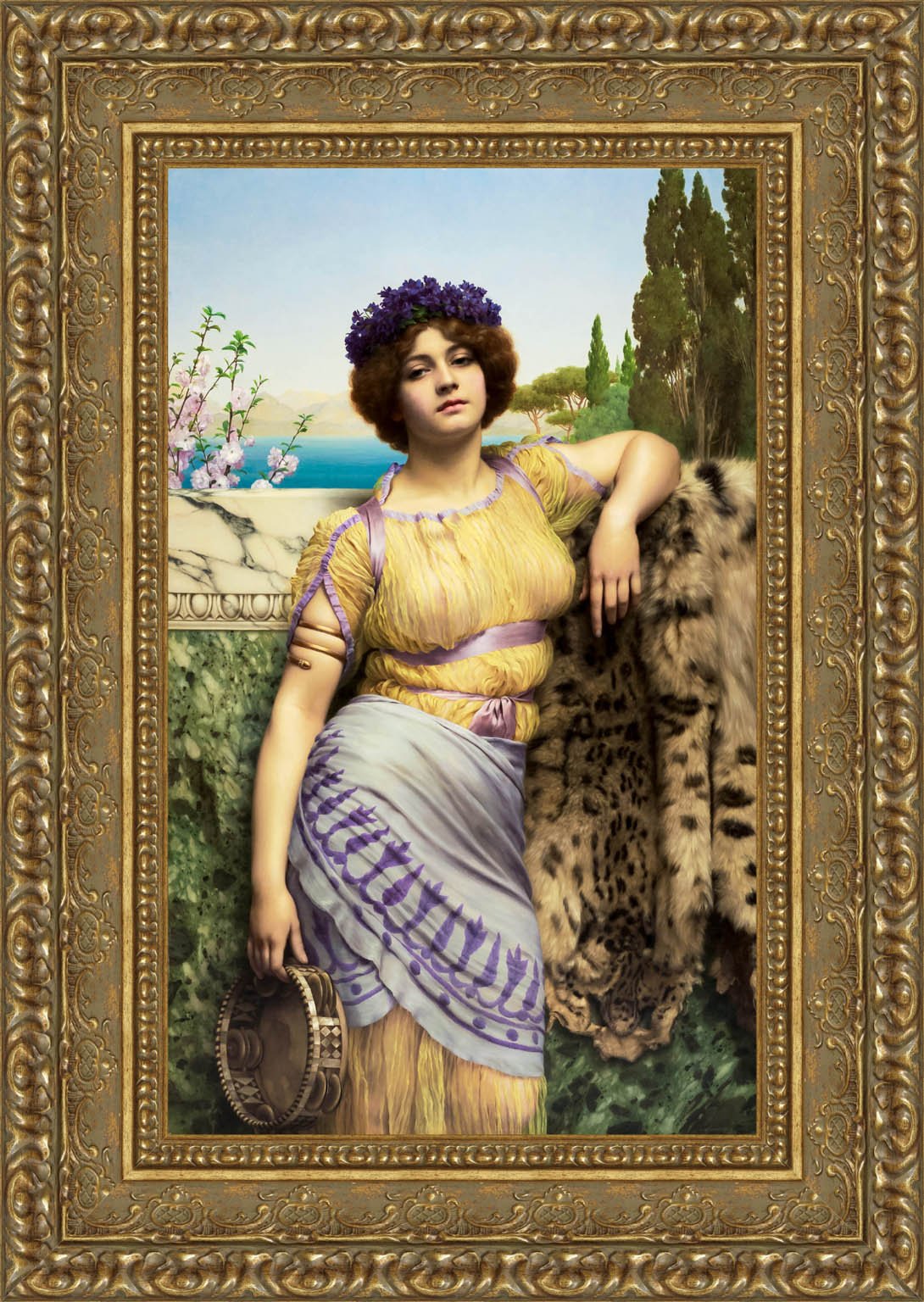 Ionian Dancing Girl by John William Godward — Framed Giclee Canvas Print | Canvas Classics