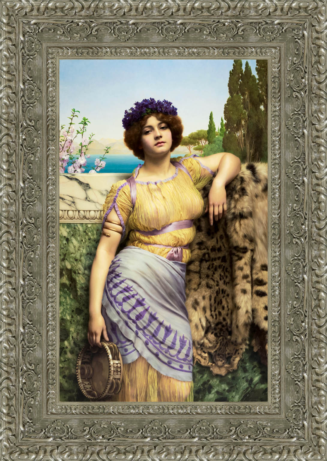 Ionian Dancing Girl by John William Godward — Framed Giclee Canvas Print | Canvas Classics