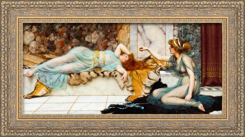 Mischief And Repose – John William Godward, 1895