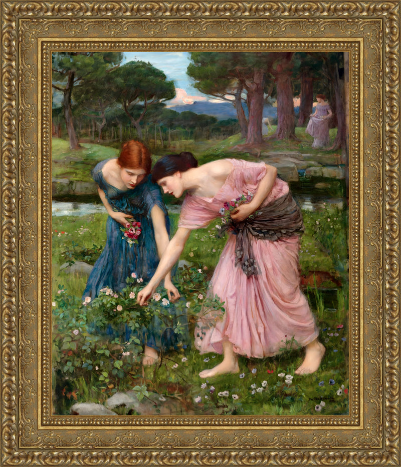 Gather Ye Rosebuds While Ye May – John William Waterhouse, 1908