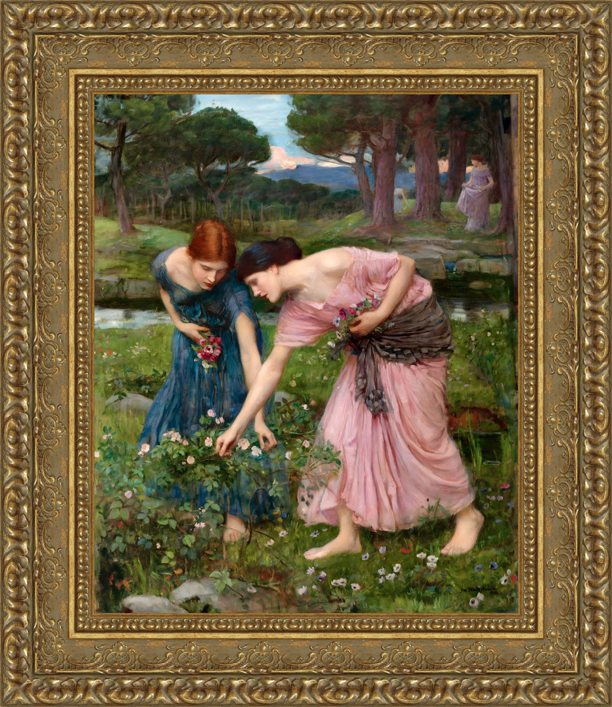 Gather Ye Rosebuds While Ye May – John William Waterhouse, 1908