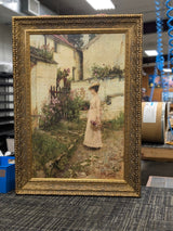 Gathering Flowers In A Devonshire Garden – John William Waterhouse, 1892 - Canvas Classics
