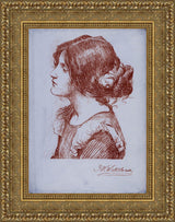 Head Of A Woman – John William Waterhouse, 1896