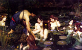 Hylas and the Nymphs by John William Waterhouse — Framed Giclee Canvas Print | Canvas Classics