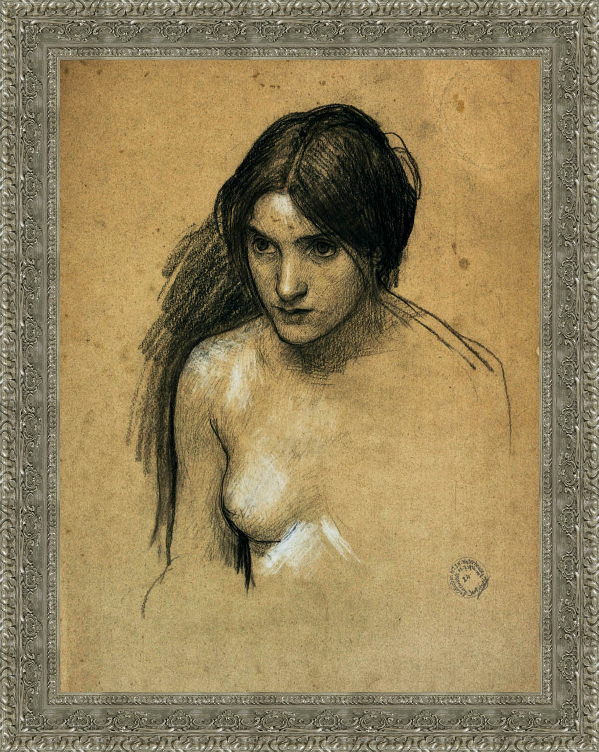 Hylas And The Nymphs Study by John William Waterhouse — Framed Giclee Canvas Print | Canvas Classics