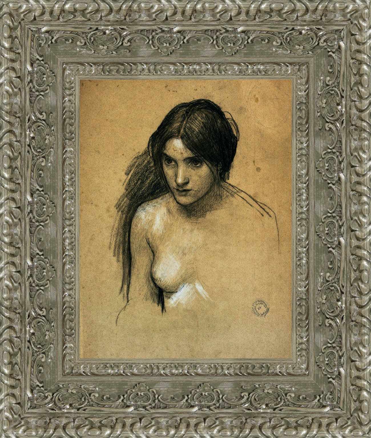Hylas And The Nymphs Study by John William Waterhouse — Framed Giclee Canvas Print | Canvas Classics