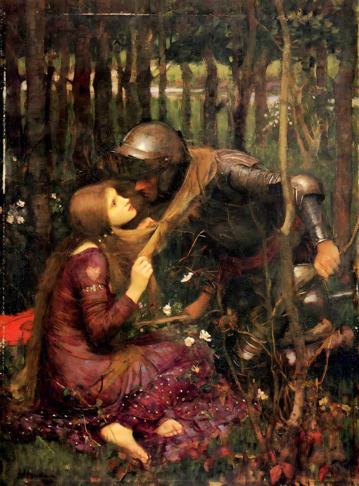 La Belle Dame Sans Merci – John William Waterhouse, 1893, framed