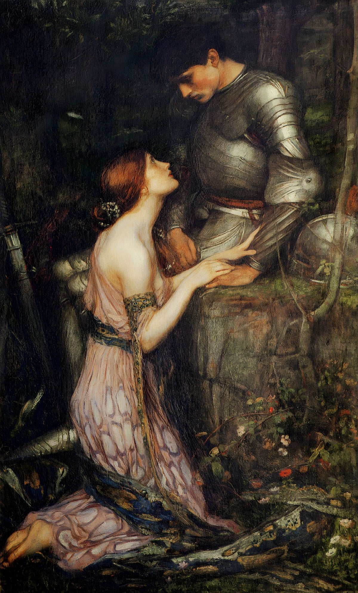 Lamia and the Soldier – John William Waterhouse, 1905, framed