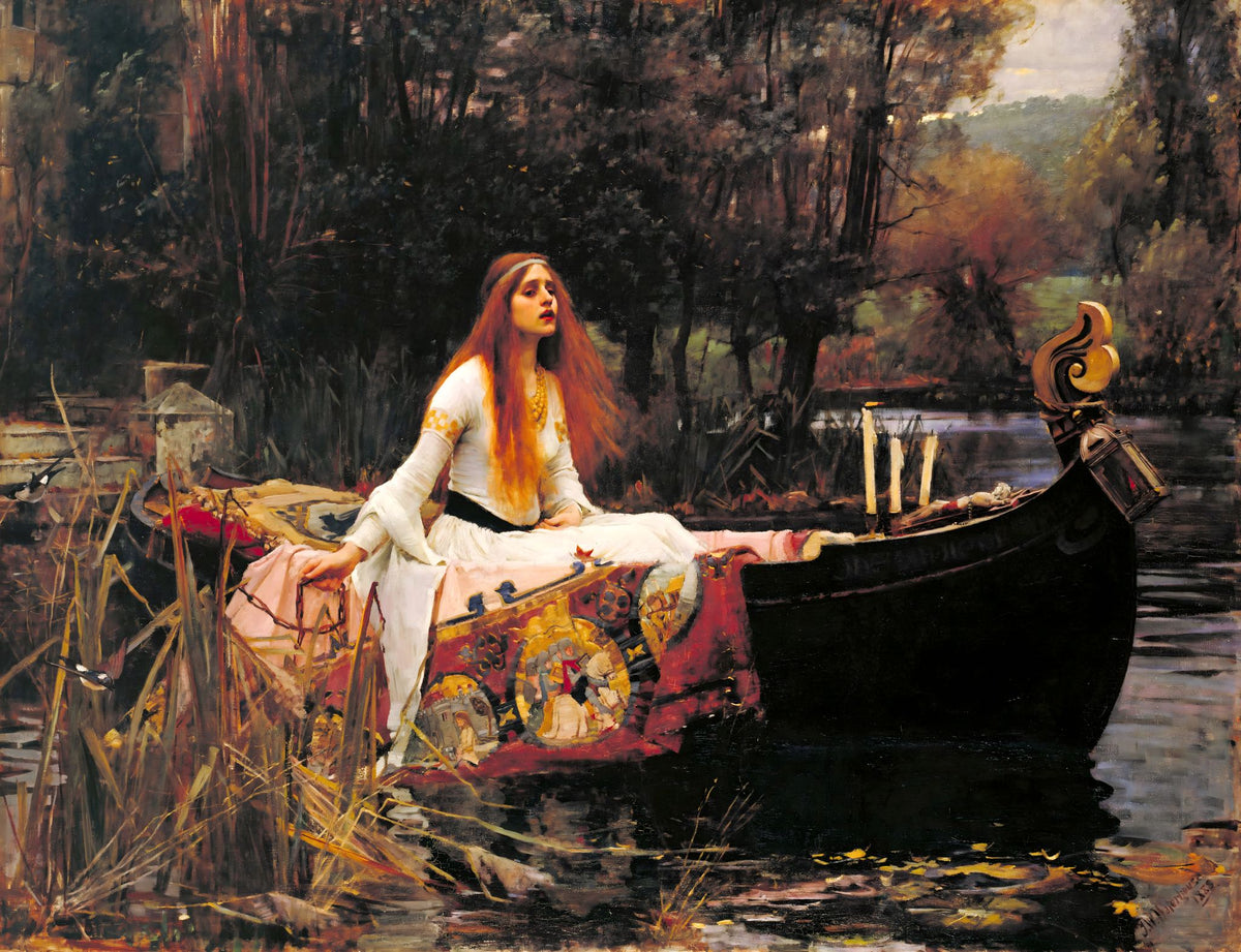 The Lady of Shalott – John William Waterhouse, 1888, framed