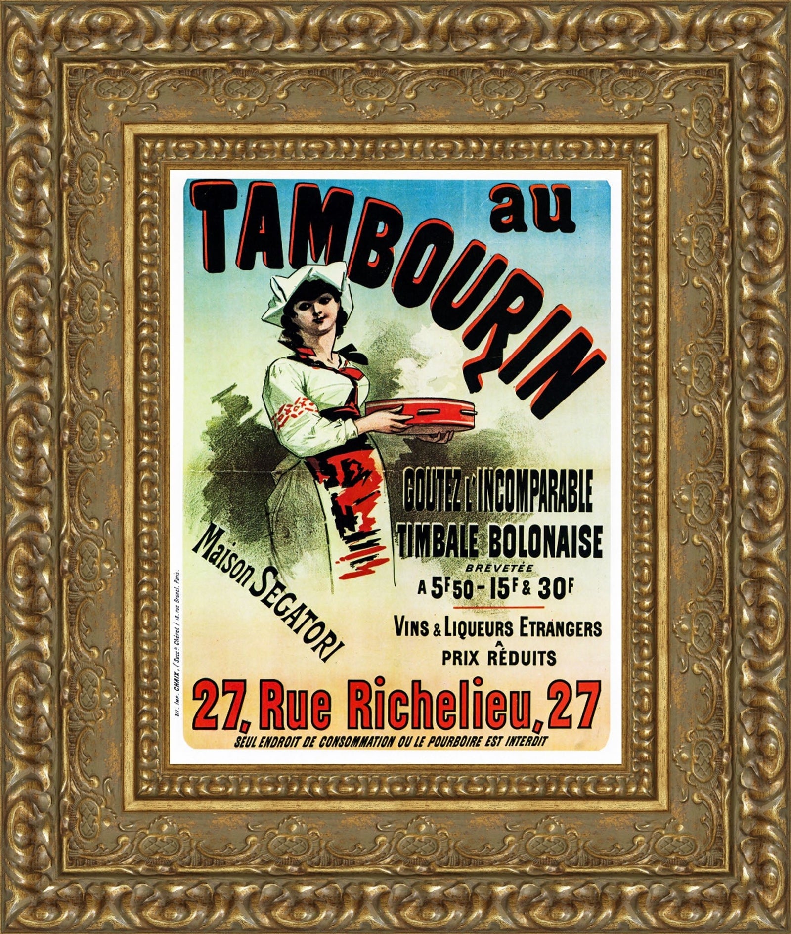 Au Tambourin – Jules Chéret, 1883