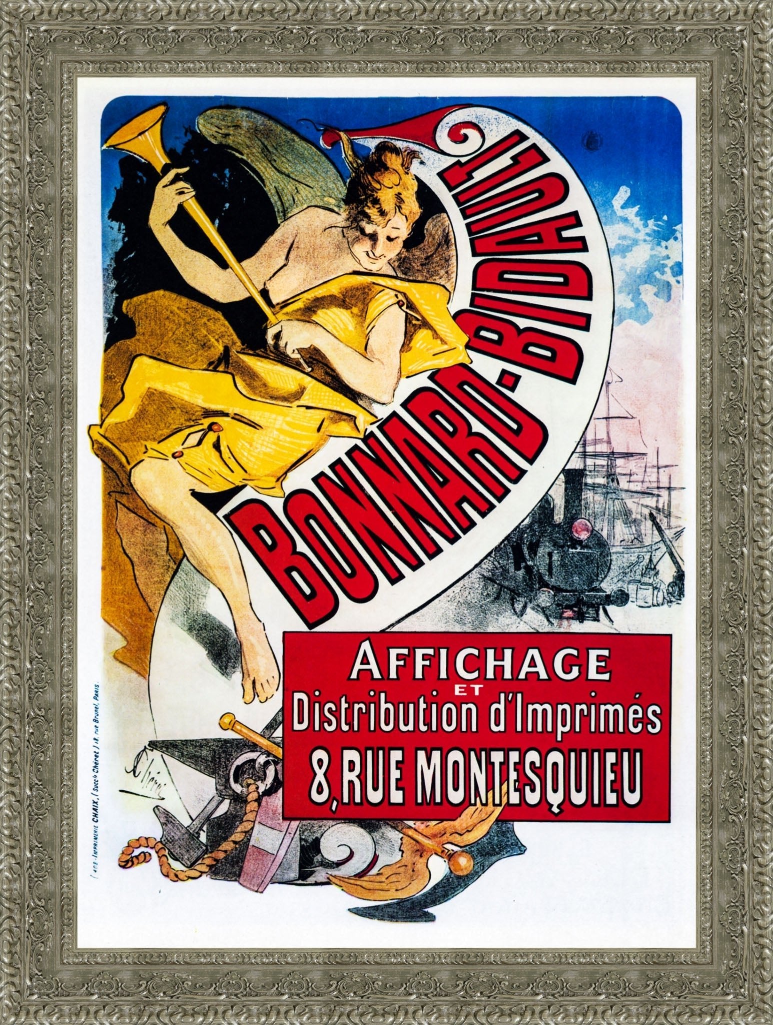 Bonnard-Bidault by Jules Chéret — Framed Giclee Canvas Print | Canvas Classics