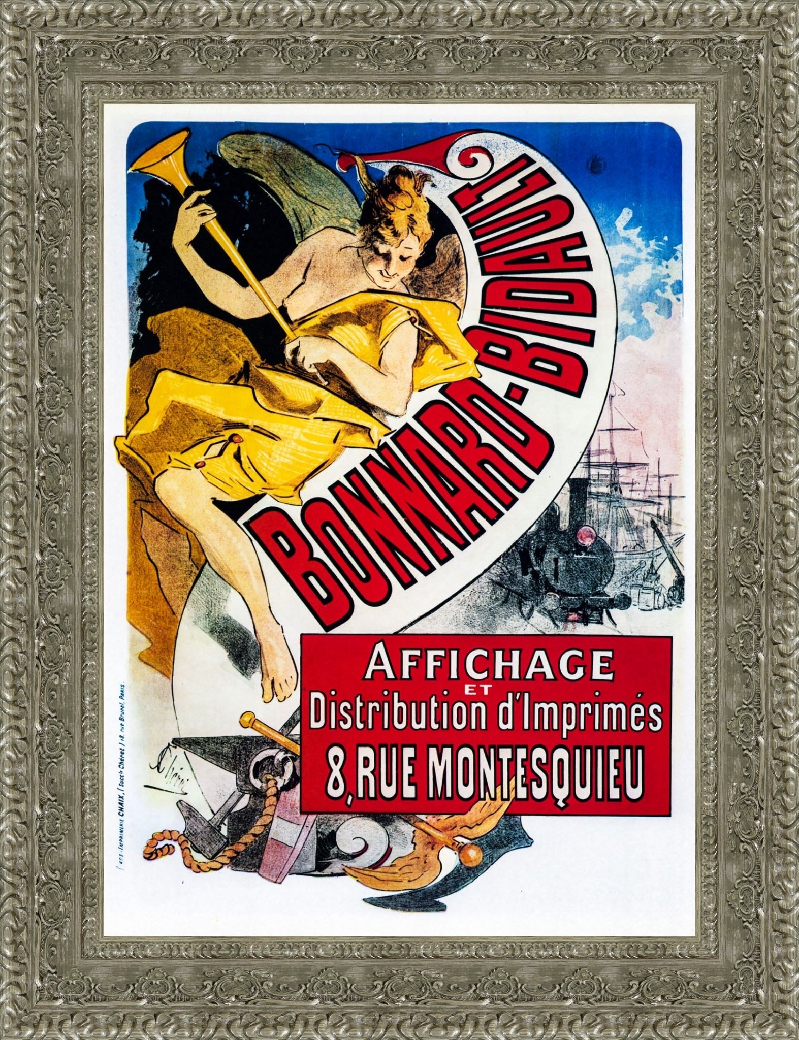 Bonnard-Bidault by Jules Chéret — Framed Giclee Canvas Print | Canvas Classics