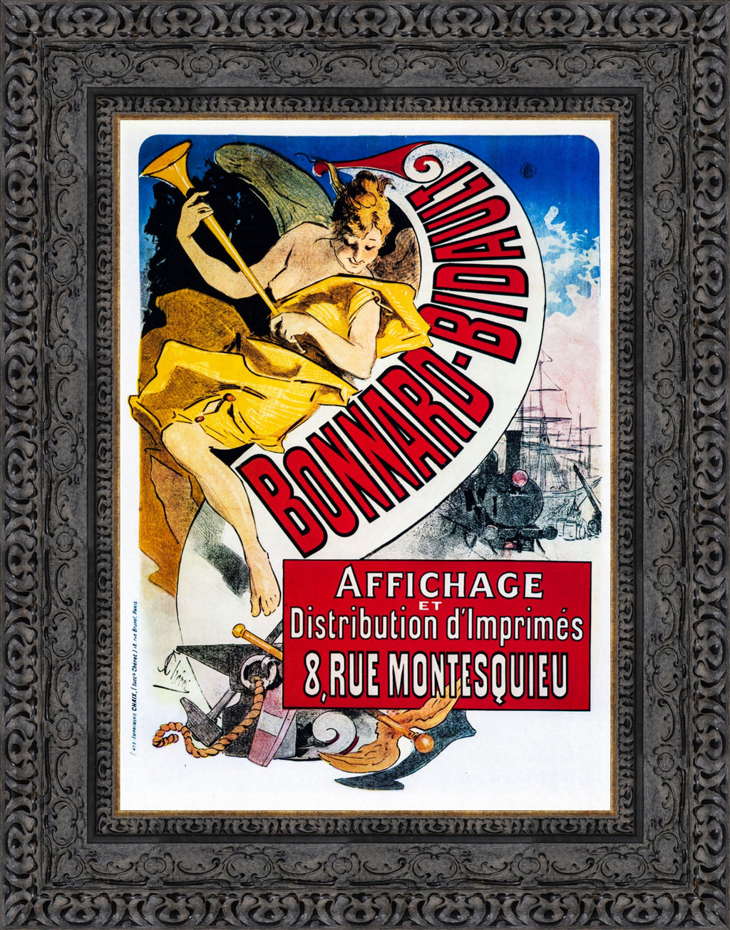 Bonnard-Bidault by Jules Chéret — Framed Giclee Canvas Print | Canvas Classics