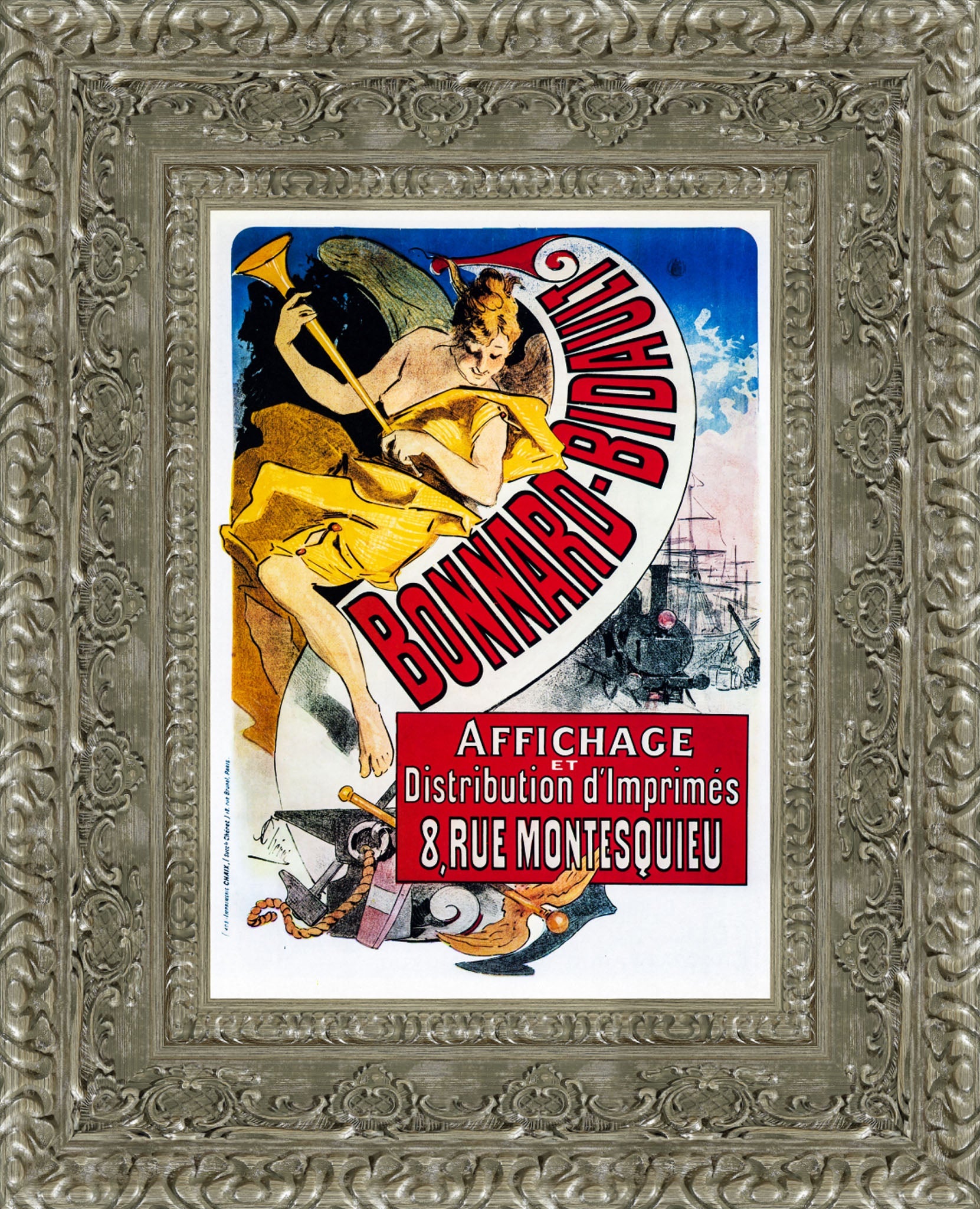 Bonnard-Bidault by Jules Chéret — Framed Giclee Canvas Print | Canvas Classics