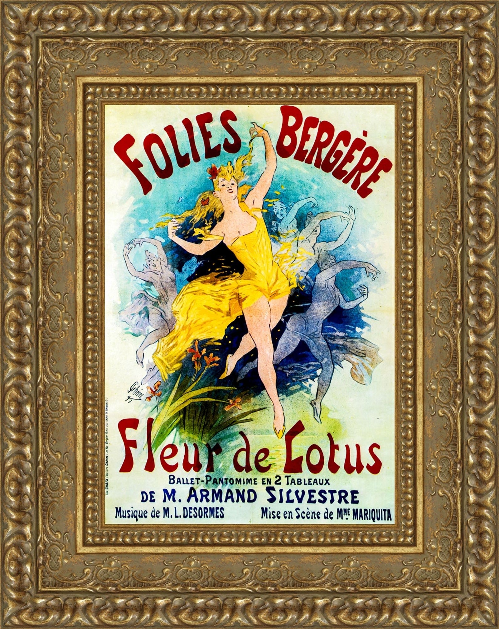 Folies-Bergère, Fleur de Lotus – Jules Chéret, 1893