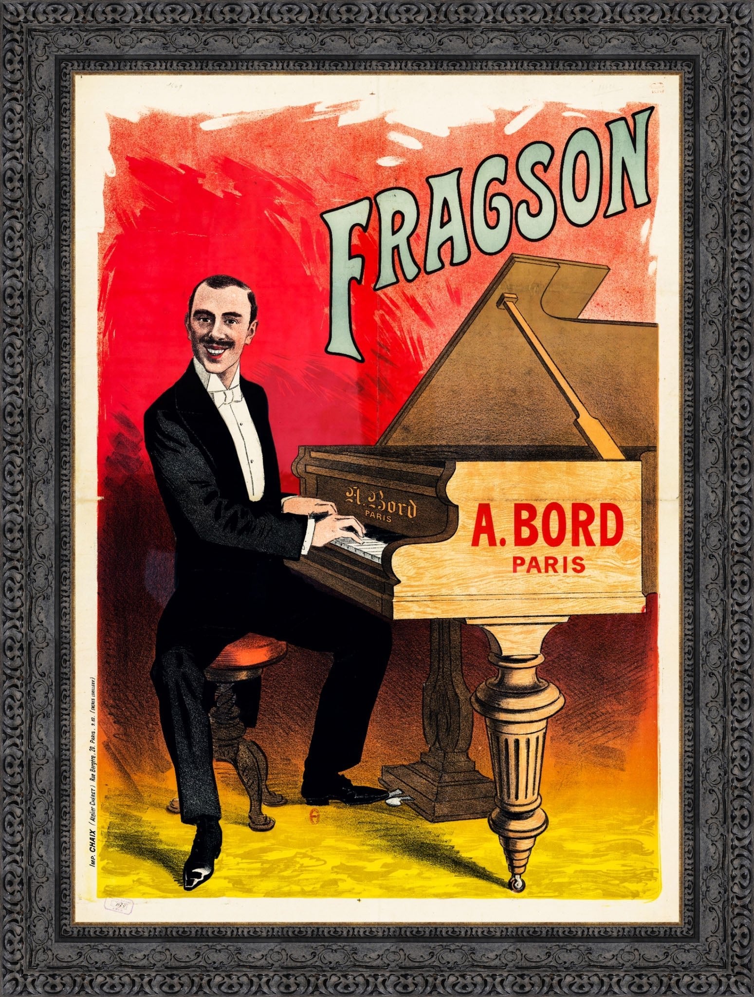 Fragson by Jules Chéret — Framed Giclee Canvas Print | Canvas Classics