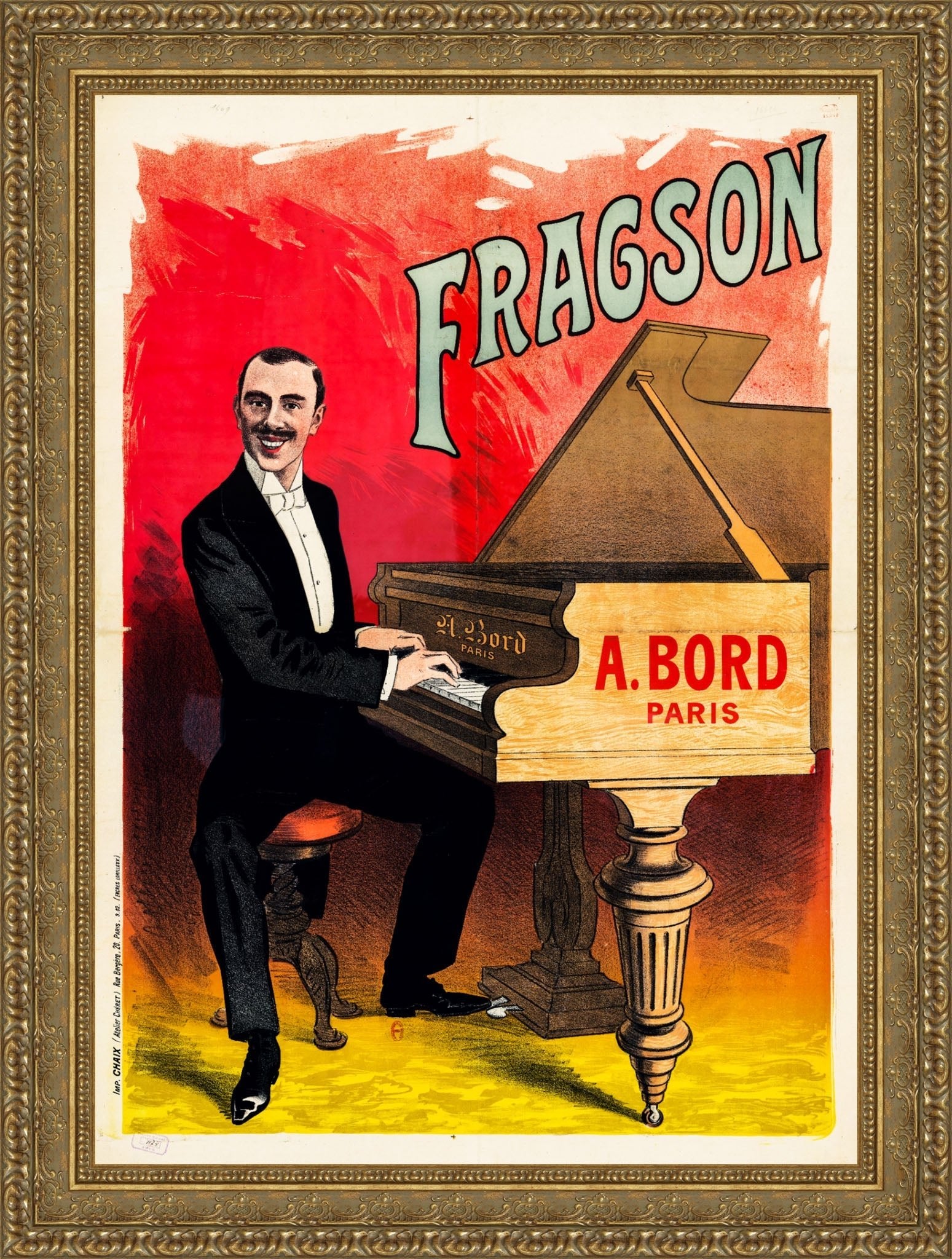 Fragson by Jules Chéret — Framed Giclee Canvas Print | Canvas Classics
