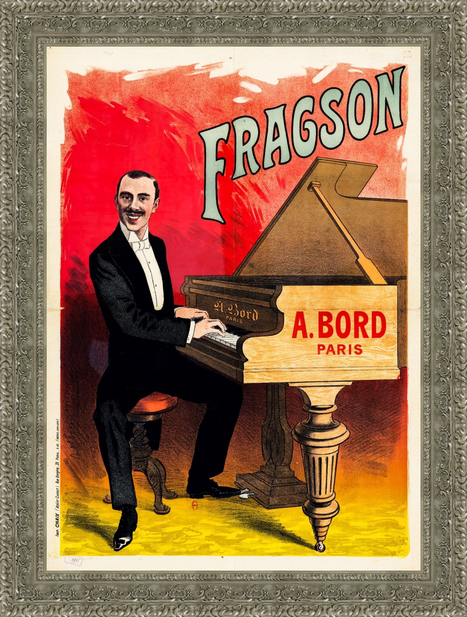 Fragson by Jules Chéret — Framed Giclee Canvas Print | Canvas Classics
