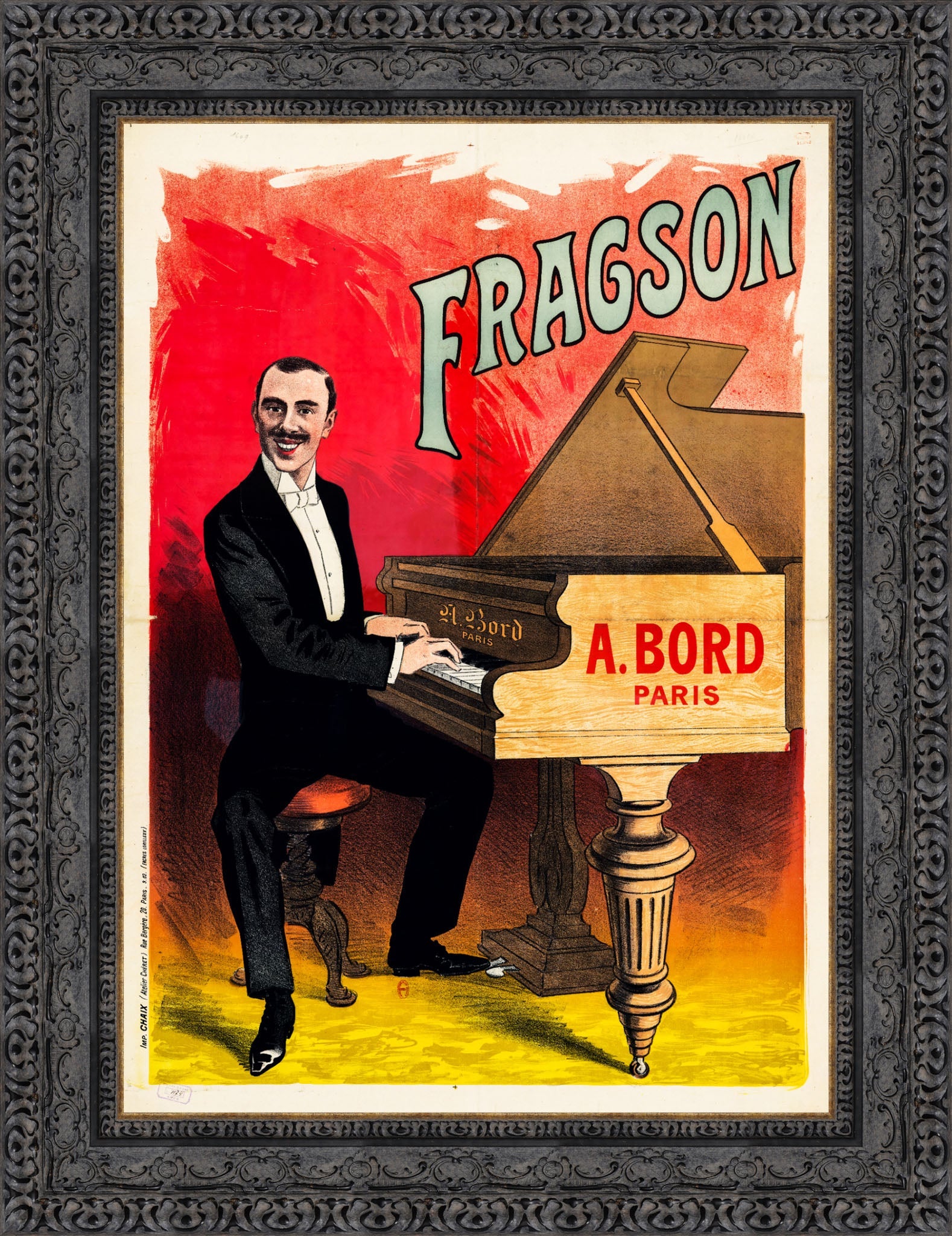 Fragson by Jules Chéret — Framed Giclee Canvas Print | Canvas Classics