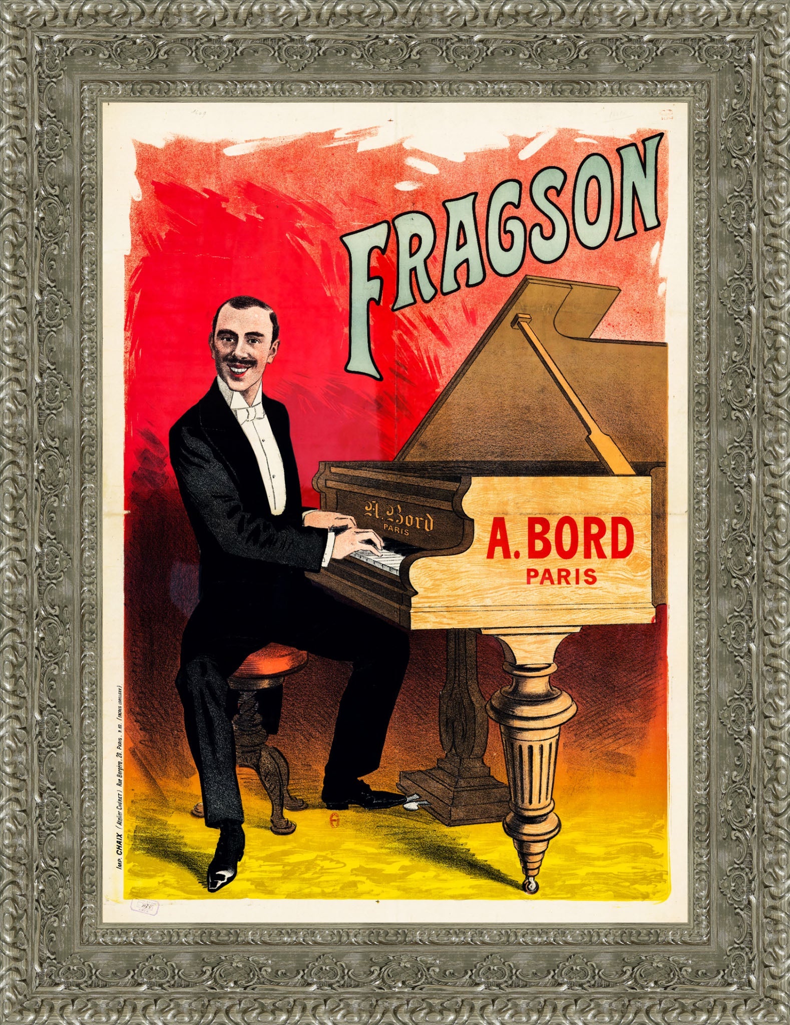 Fragson by Jules Chéret — Framed Giclee Canvas Print | Canvas Classics