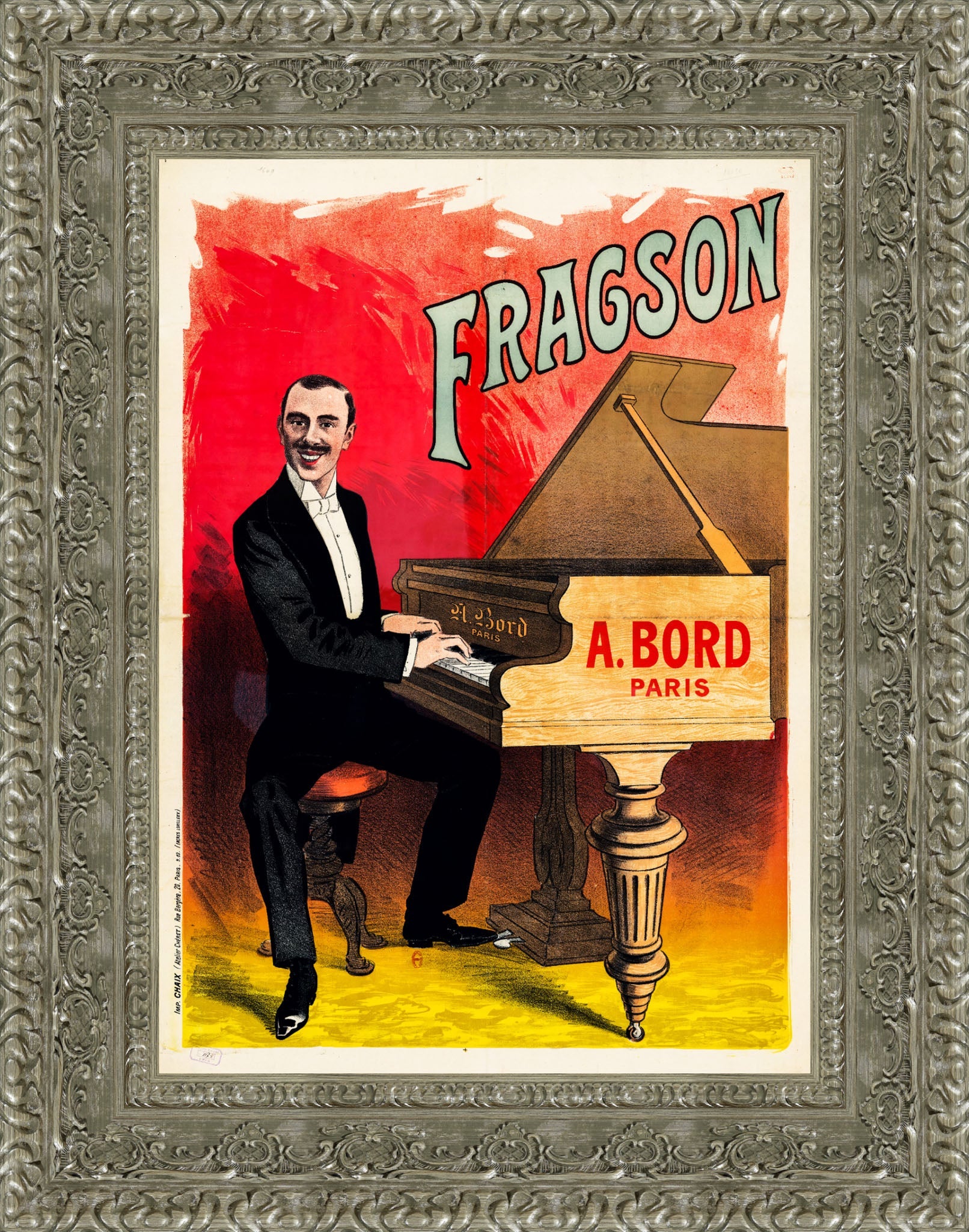 Fragson by Jules Chéret — Framed Giclee Canvas Print | Canvas Classics