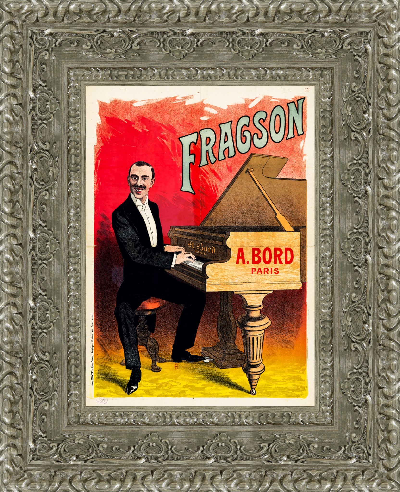 Fragson by Jules Chéret — Framed Giclee Canvas Print | Canvas Classics