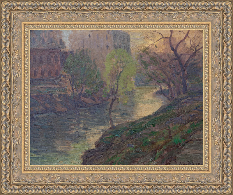 Early Morning on the San Antonio River at Mill Bridge – Julian Onderdonk, 1913