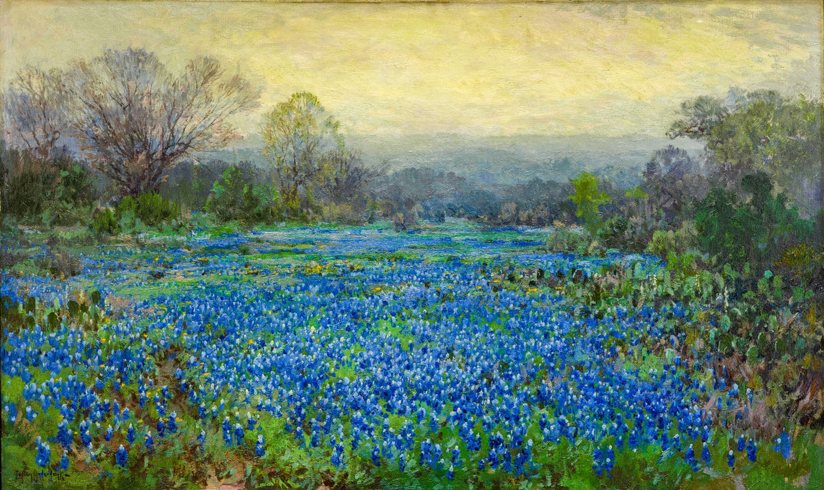 Field of Bluebonnets – Julian Onderdonk, 1912, framed