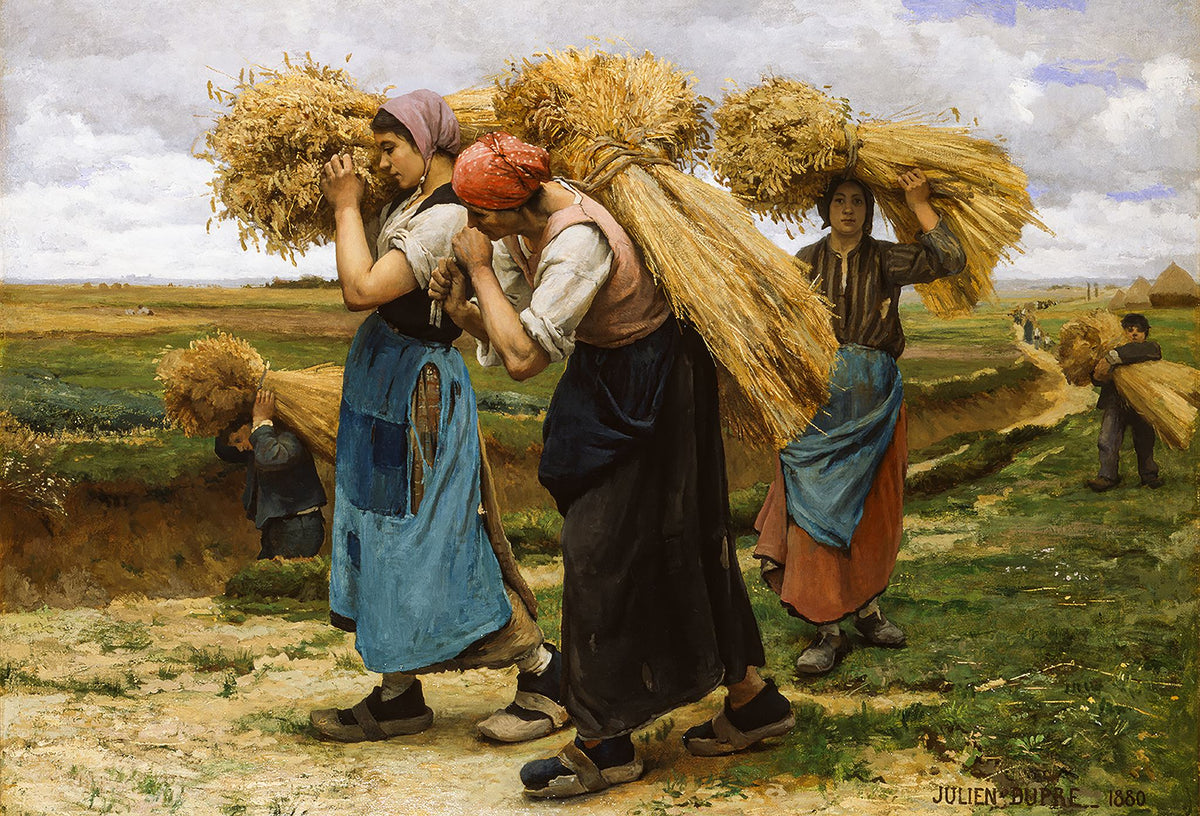 Gleaners – Julien Dupré, 1880, framed