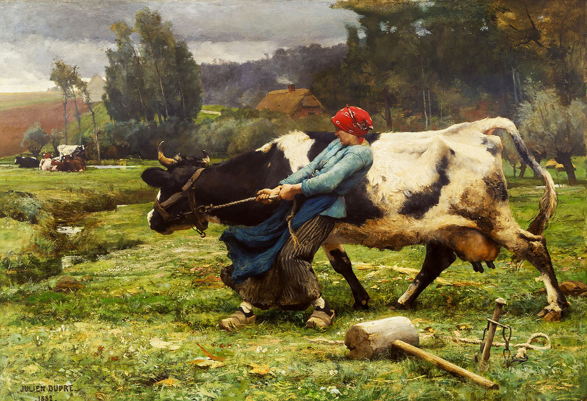 In Pasture – Julien Dupré, 1882, framed