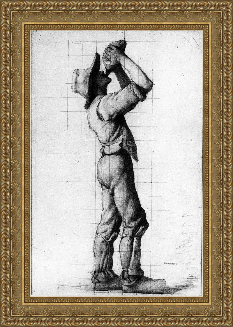 Study of a Man Drinking – Julien Dupré
