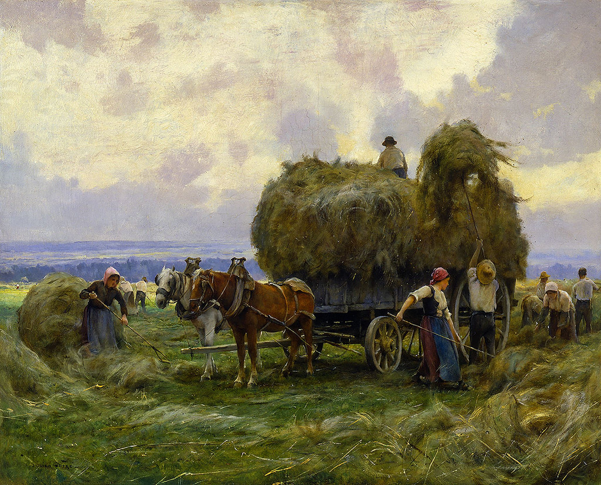 The Harvest – Julien Dupré, 1880–1890, framed