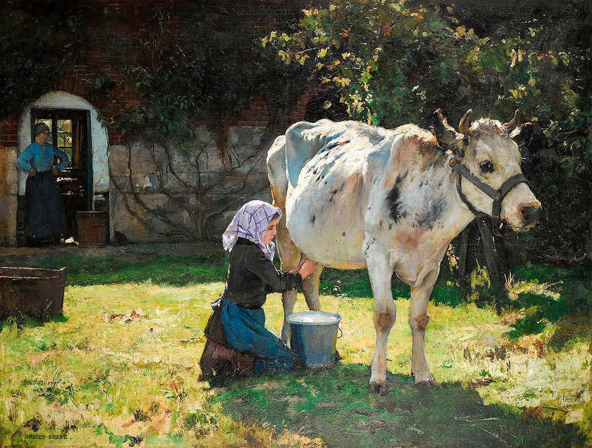 The White Cow - Julien Dupre, framed