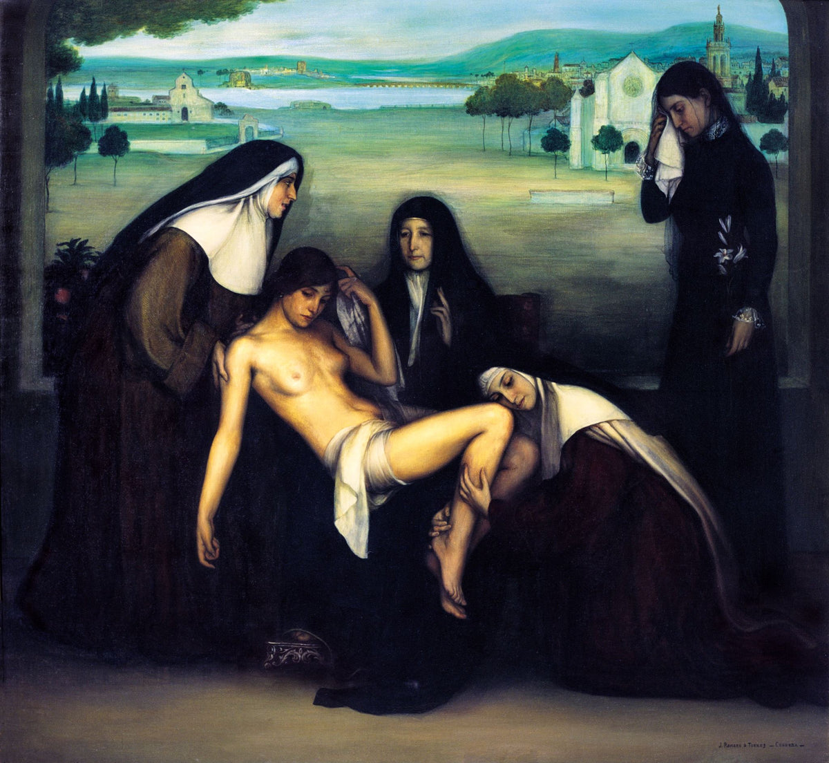 Grace (La Gracia) – Julio Romero de Torres, 1930, framed