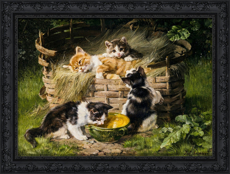 Four Kittens – Julius Adam, 1890
