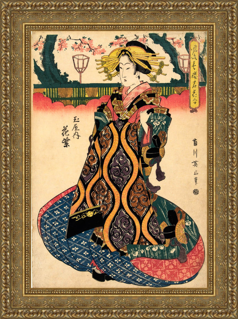 The Courtesan Hanamurasaki of the Tamaya House – Kikukawa Eizan, c. 1815