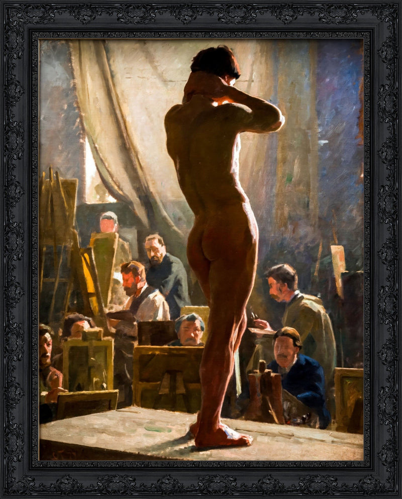 Male Model in the Studio – Laurits Tuxen, 1877