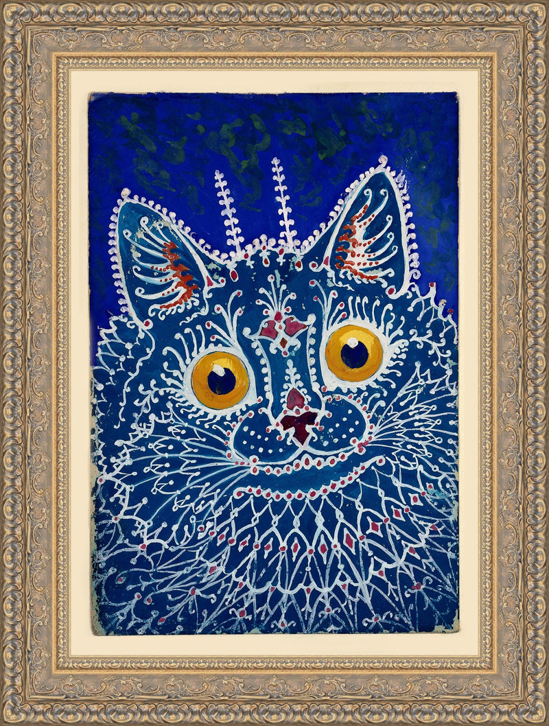 A Cat in Gothic Style by Louis Wain, c. 1925