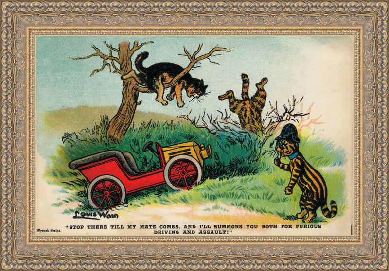 Stop There Till My Mate Comes by Louis Wain, c. 1905