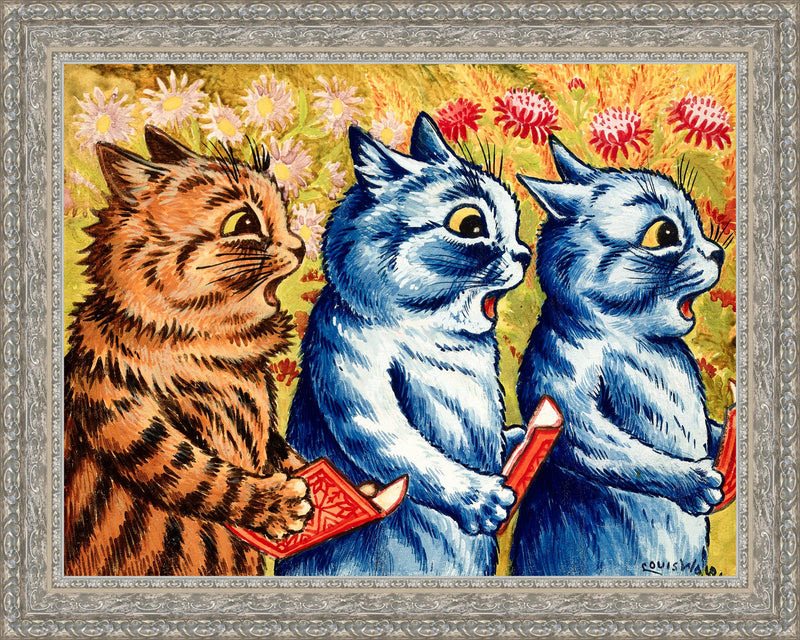 Three Cats Singing – Louis Wain, c. 1925