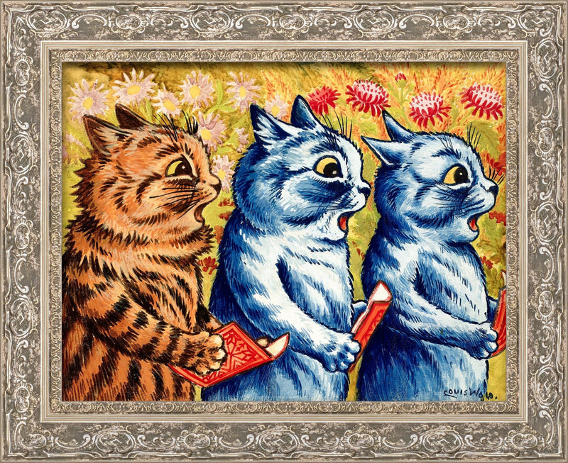 Three Cats Singing – Louis Wain, c. 1925