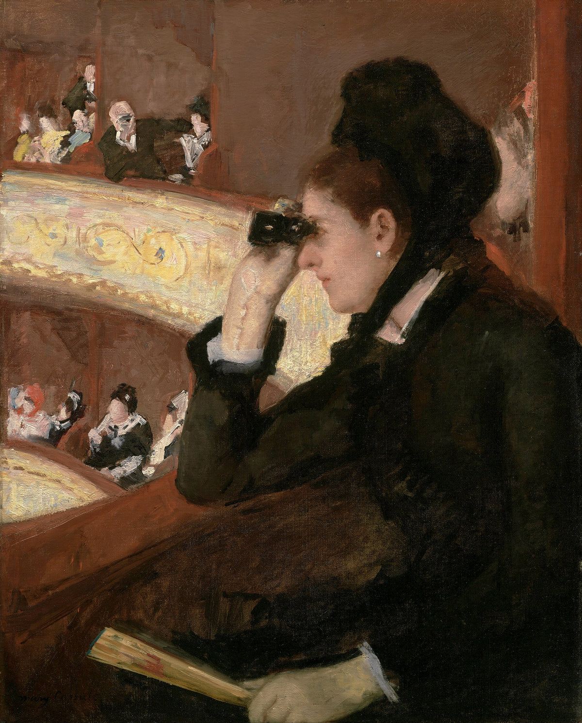 In the Loge – Mary Cassatt, 1878, framed