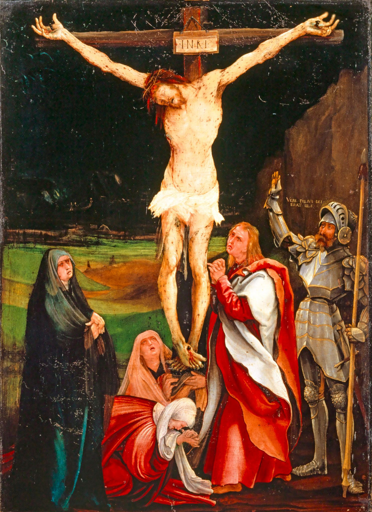 The Small Crucifixion – Matthias Grünewald, c. 1511–1520, framed