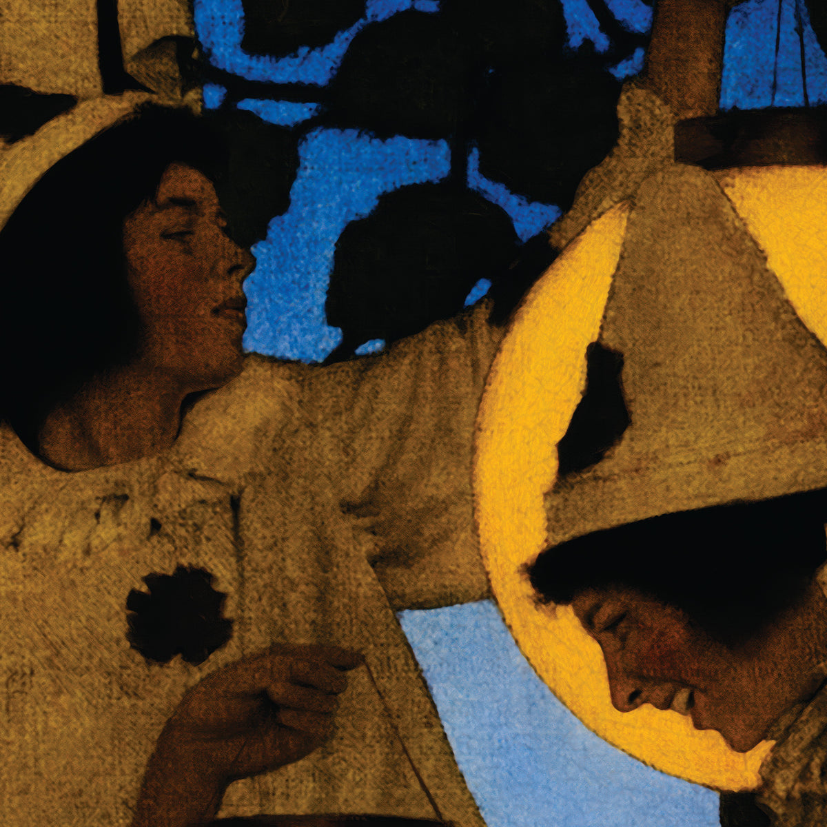 The Lantern Bearers – Maxfield Parrish, 1908, print detail at full resolution