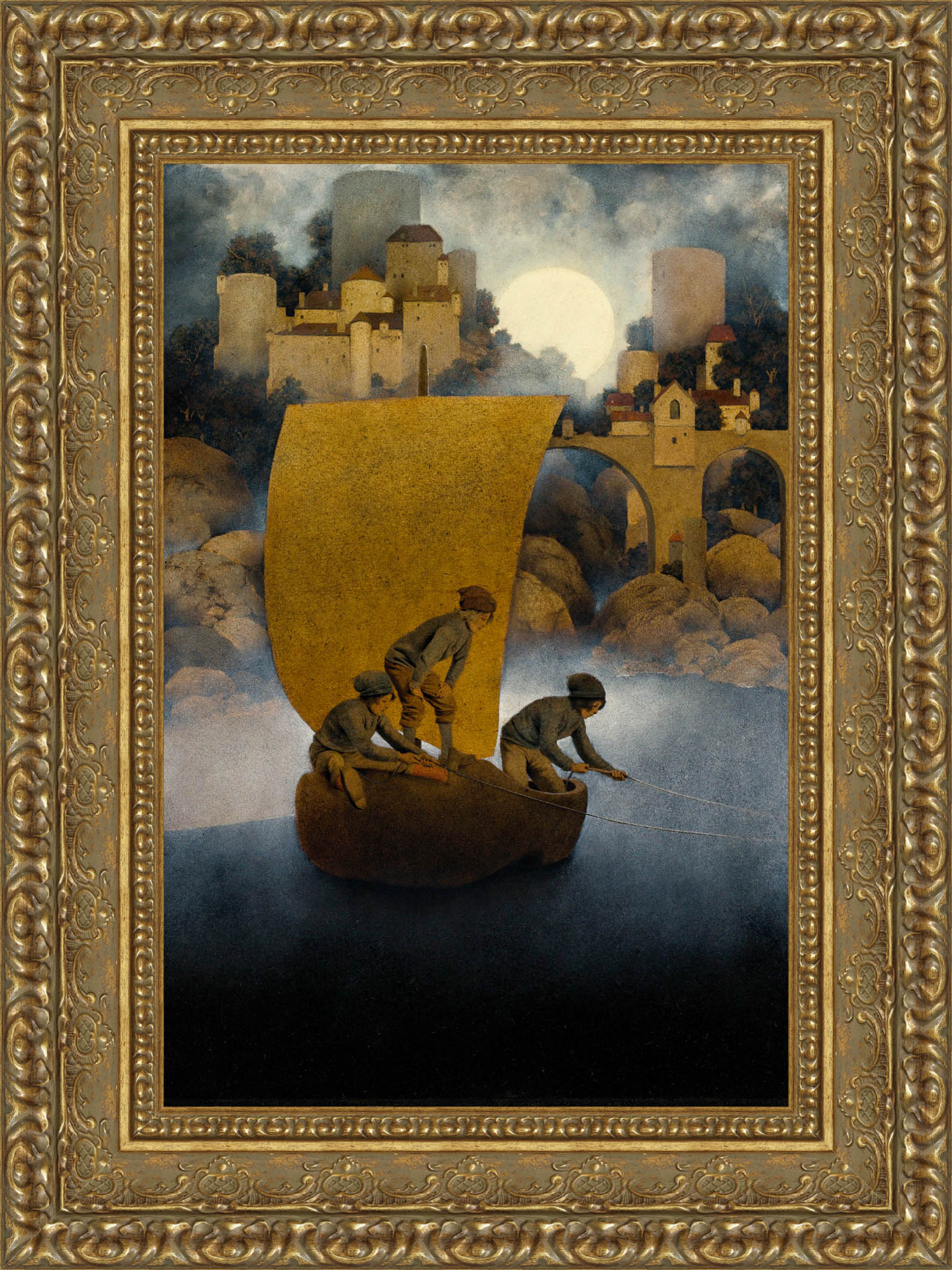 Wynken, Blynken, and Nod – Maxfield Parrish, 1905